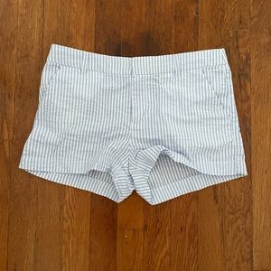 Pinstriped shorts. Worn once.